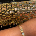 1pc Golden Sweetheart Link Bracelets
