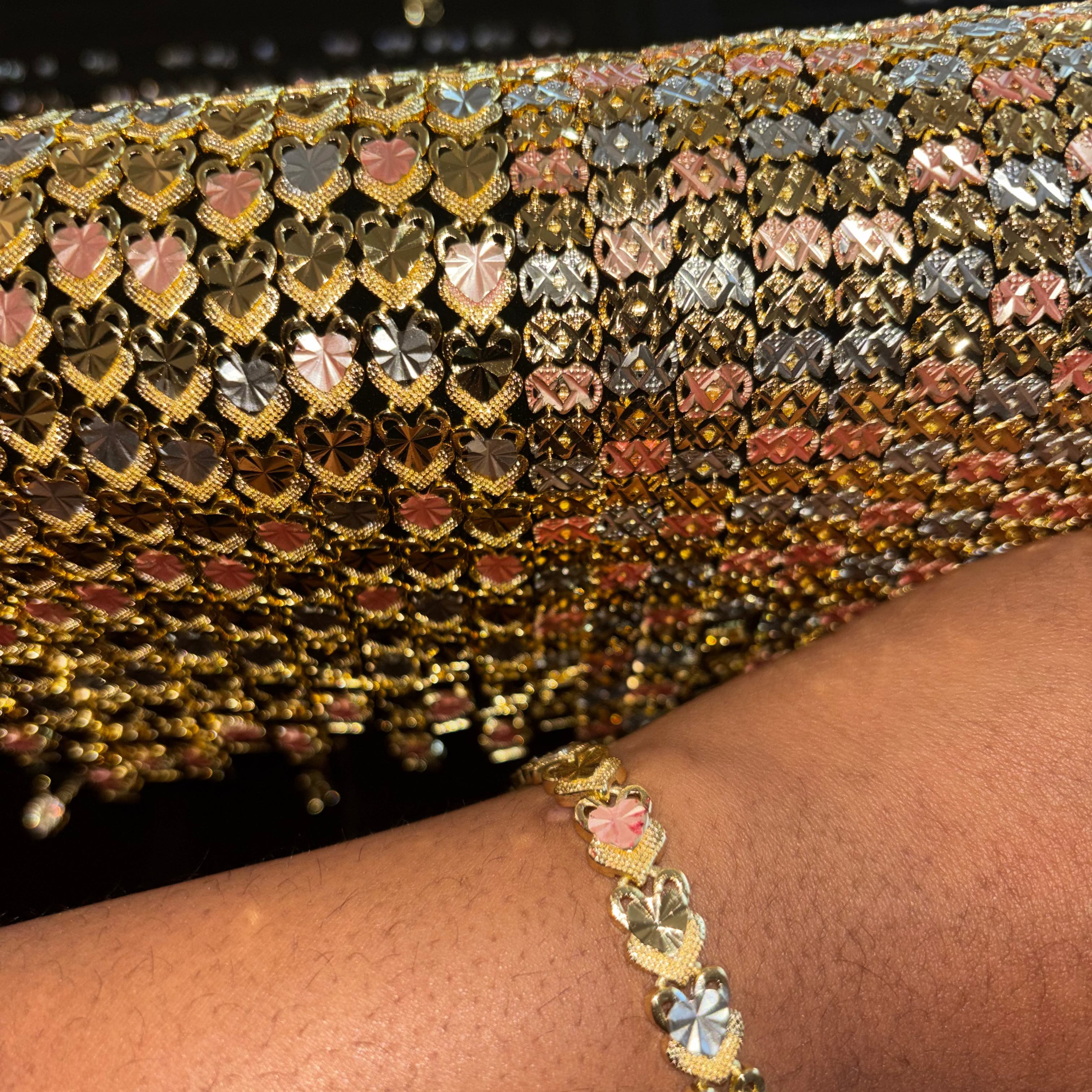 1pc Golden Sweetheart Link Bracelets