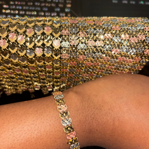 1pc Golden Sweetheart Link Bracelets